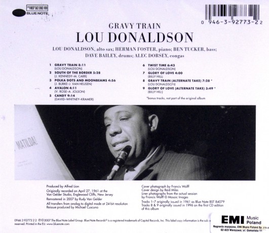 Lou Donaldson: Gravy Train (RVG) [CD]