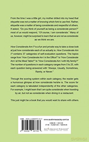 How Considerate Am I - Dr. Jane Millar [KSIĄŻKA]