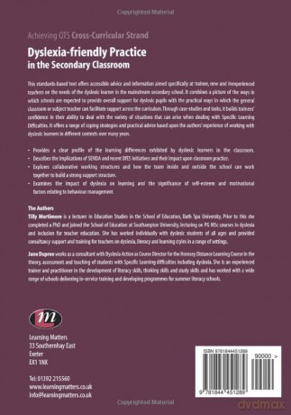 Dyslexia-Wise Practice In The Secondary - Tilly Mortimore [KSIĄŻKA]