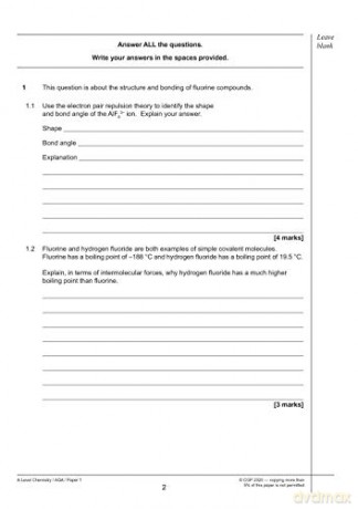 A Level Chemistry Exam Board Aqa Practic [KSIĄŻKA]