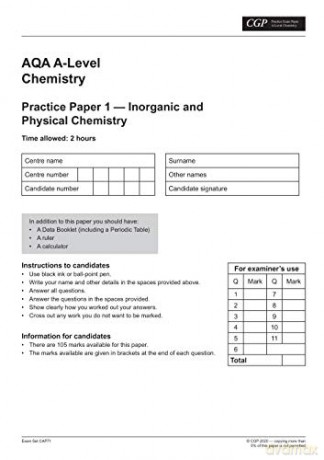 A Level Chemistry Exam Board Aqa Practic [KSIĄŻKA]