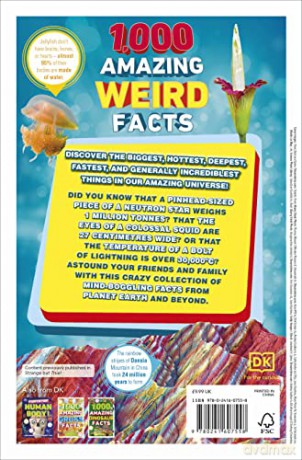 1000 Amazing Weird Facts - Dk [KSIĄŻKA]