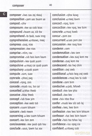 Englishhmong Hmongenglish Wordtoword Dic - C. Sesma [KSIĄŻKA]