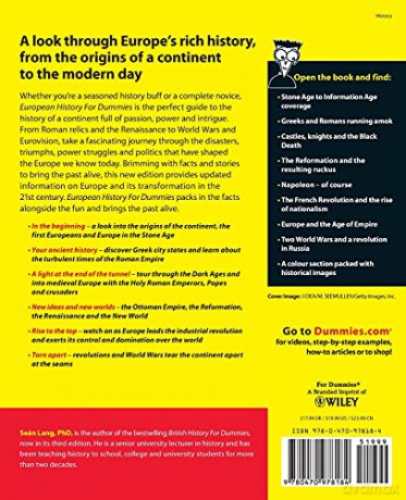 European History For Dummies 2nd Edition - Sean Lang [KSIĄŻKA]