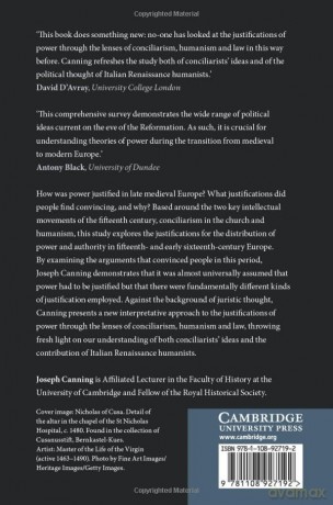 Conciliarism Humanism And Law - Canning Joseph [KSIĄŻKA]
