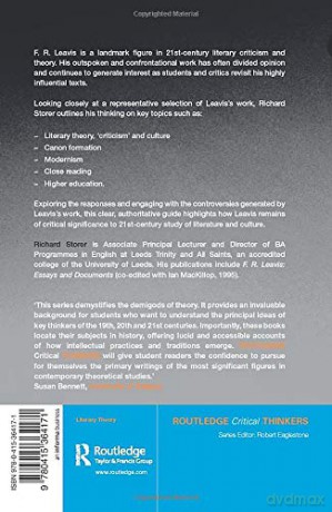 F.R. Leavis Rct - Storer [KSIĄŻKA]