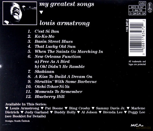 Louis Armstrong: My Greatest Songs [CD]