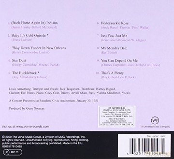 Louis Armstrong: Satchmo At Pasadena [CD]