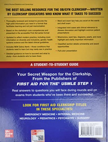 First Aid For The Ob Gyn Clerkship Fif [KSIĄŻKA]