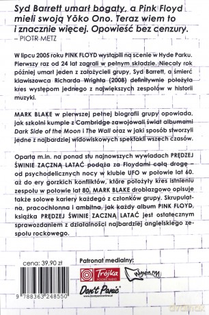 Pink Floyd - Prędzej świnie zaczną latać - Blake Mark [KSIĄŻKA]