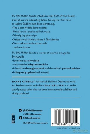 500 Hidden Secrets Of Dublin - Shane O'reilly [KSIĄŻKA]