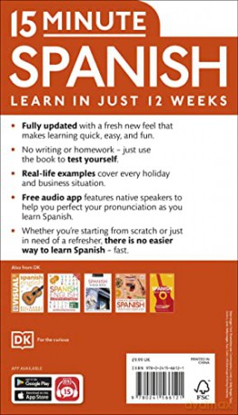 15 Minute Spanish Learn In 12 Weeks - Dk [KSIĄŻKA]