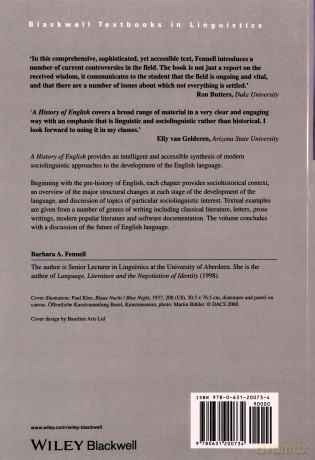 A History Of English: A Sociolinguistic - Barbara Fennell [KSIĄŻKA]