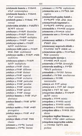 English-Amharic One-To-One Dictionary 18 - G. Asanke [KSIĄŻKA]