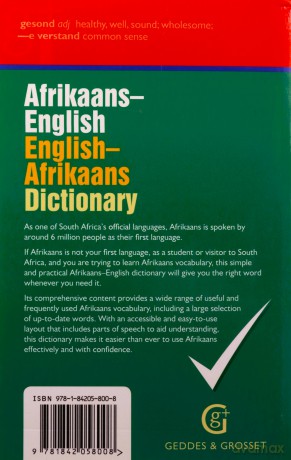 G G Afrikaans English English Afrikaa [KSIĄŻKA]