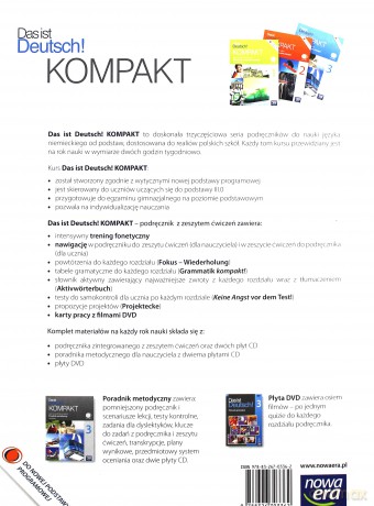 Język niemiecki G Das ist Deutsch KOMPAKT cz. 3 Podręcznik z ćwiczeniami i dwiema płytami CD [KSIĄŻKA]+[2CD]