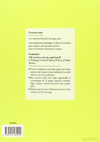 Exerconsnous 350 Exercices De Grammaire - Mario Ramos [KSIĄŻKA]