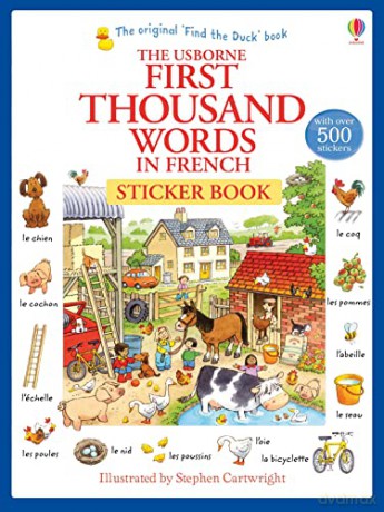 First 1000 Words French Sticker - Heather Amery [KSIĄŻKA]