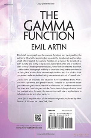Gamma Function - Emil Artin [KSIĄŻKA]