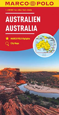 Australia Marco Polo Map [KSIĄŻKA]