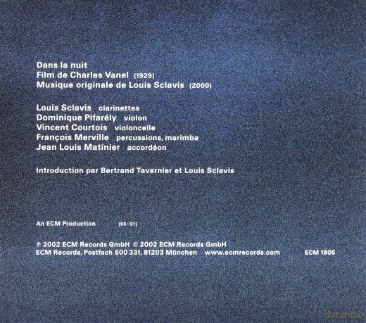 Louis Sclavis: Dans La Nuit [CD]