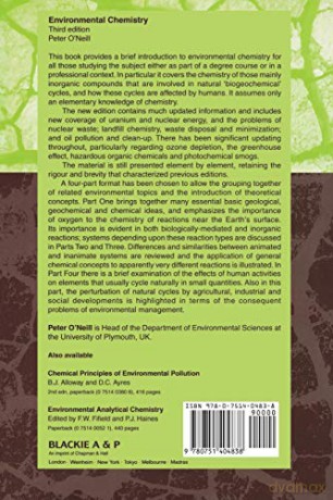 Environmental Chemistry - Peter O'neill [KSIĄŻKA]