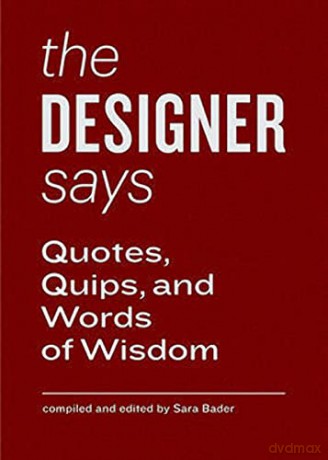 Designer Says - Sara Bader [KSIĄŻKA]
