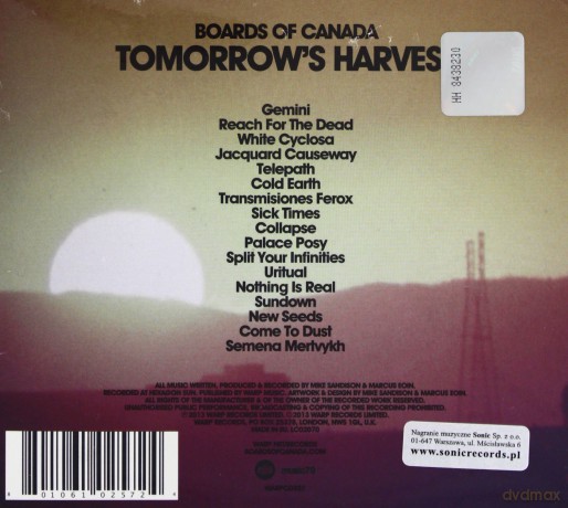 Boards of Canada: Tomorrow`s Harvest [CD]