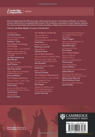 Cambridge Companion To Metal Music - Jan-Peter Herbst [KSIĄŻKA]