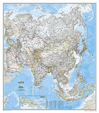Asia Pol Flat Map Lam Ng - Unknown [KSIĄŻKA]