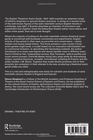 English Theatrical Avantgarde 19001925 - Simon Shepherd [KSIĄŻKA]