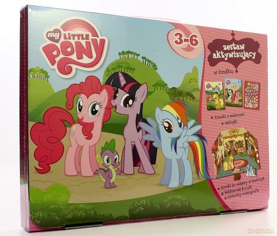 My Little Pony. Zestaw: 2 książki + tekturowe figurki [KSIĄŻKA]