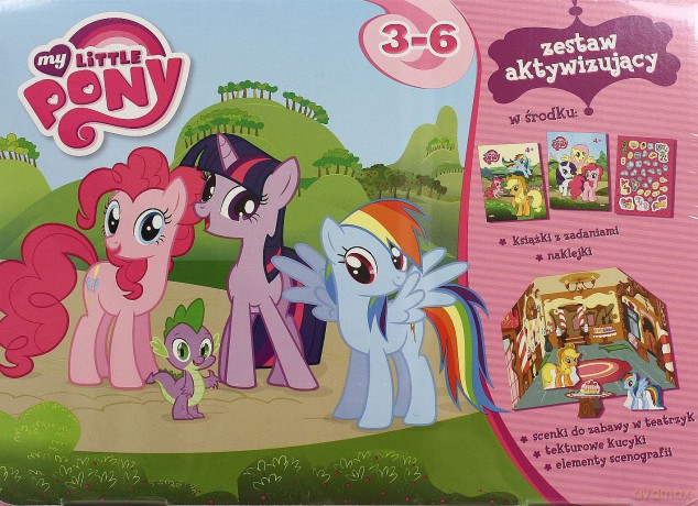 My Little Pony. Zestaw: 2 książki + tekturowe figurki [KSIĄŻKA]