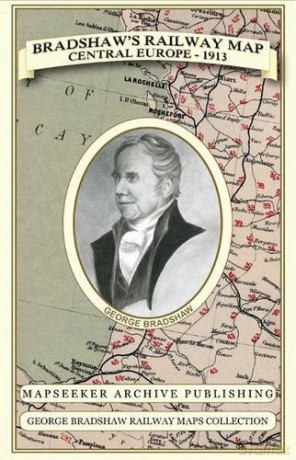 Bradshaws Folded Map - Central Europe - George Bradshaw [KSIĄŻKA]