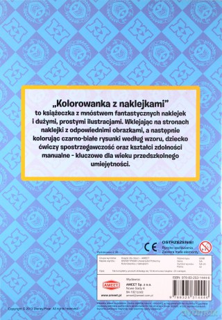 Uniwersytet Potworny. Kolorowanka z naklejkami [KSIĄŻKA]
