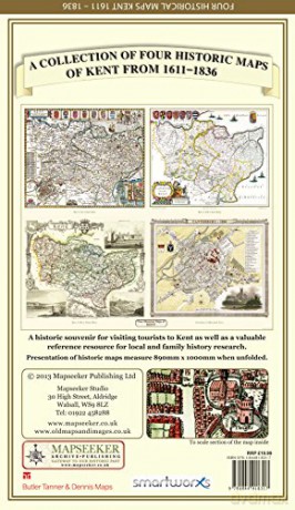 Collection Of Four Historic Maps Of Kent - Mapseeker Archive [KSIĄŻKA]