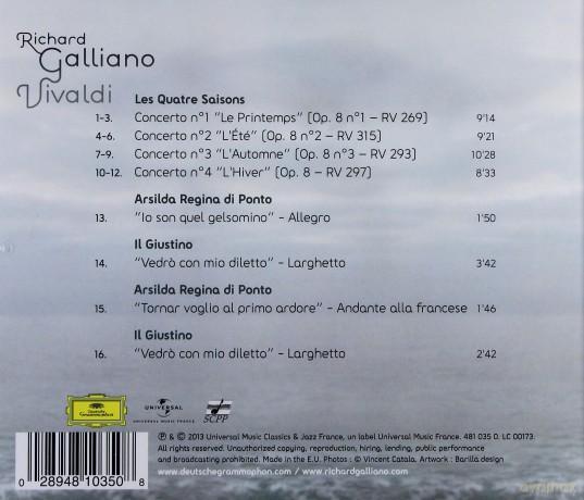 Richard Galliano: Vivaldi [CD]