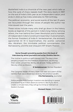 Battlefield India 25 Years Of Politricks - Shobha Warrier [KSIĄŻKA]