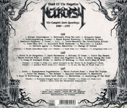 Necropsy: Tomb Of The Forgotten - The Complete Demo Recordings [3CD]