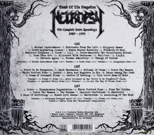 Necropsy: Tomb Of The Forgotten - The Complete Demo Recordings [3CD]