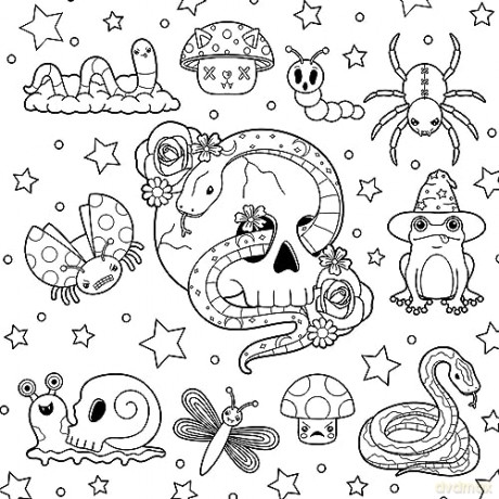 Creepy Cute Goth Coloring Book - Gaynor Carradice [KSIĄŻKA]