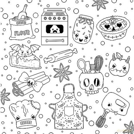 Creepy Cute Goth Coloring Book - Gaynor Carradice [KSIĄŻKA]