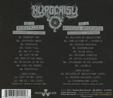Hypocrisy: Penetralia/Osculum Obscenum [2CD]