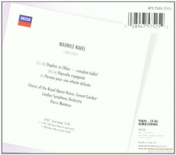 Lso/Monteux: Ravel:Daphnis Et Chloe [CD]