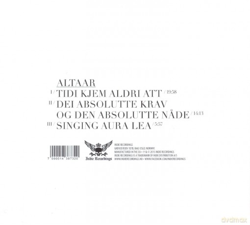 Altaar: Altaar (digipack) [CD]