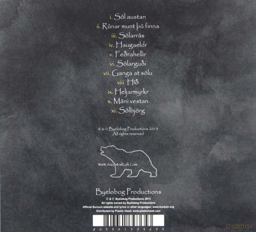 Burzum: Sol Austan Mani Vestan Limited Edition (digipack) [CD]