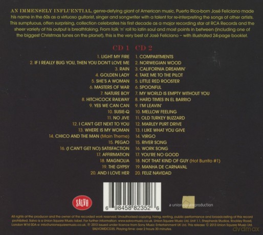 Jose Feliciano: No Jive The Very Best Of [2CD]