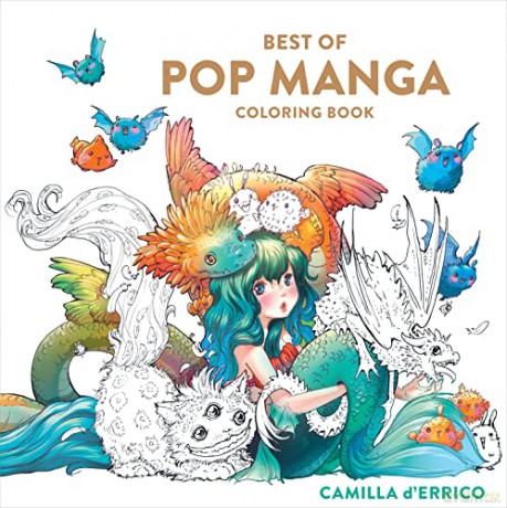 Best Of Pop Manga Coloring Book - Camilla D'errico [KSIĄŻKA]