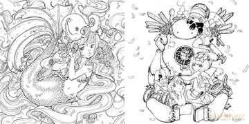 Best Of Pop Manga Coloring Book - Camilla D'errico [KSIĄŻKA]
