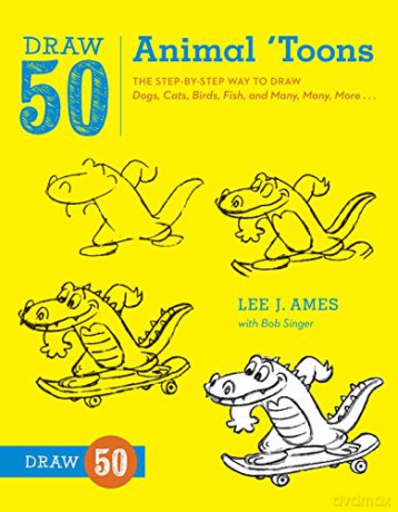 Draw 50 Animal Toons - Lee J Ames [KSIĄŻKA]